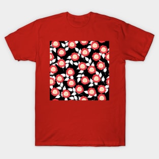 bright, decorative red flowers T-Shirt